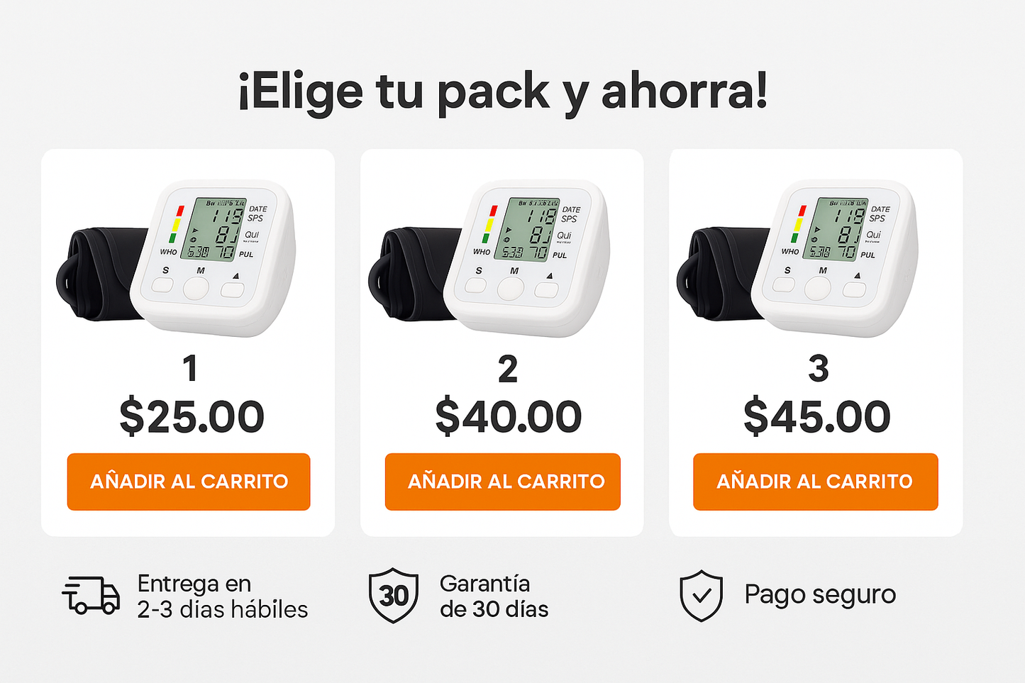 Tensiómetro Digital de Brazo