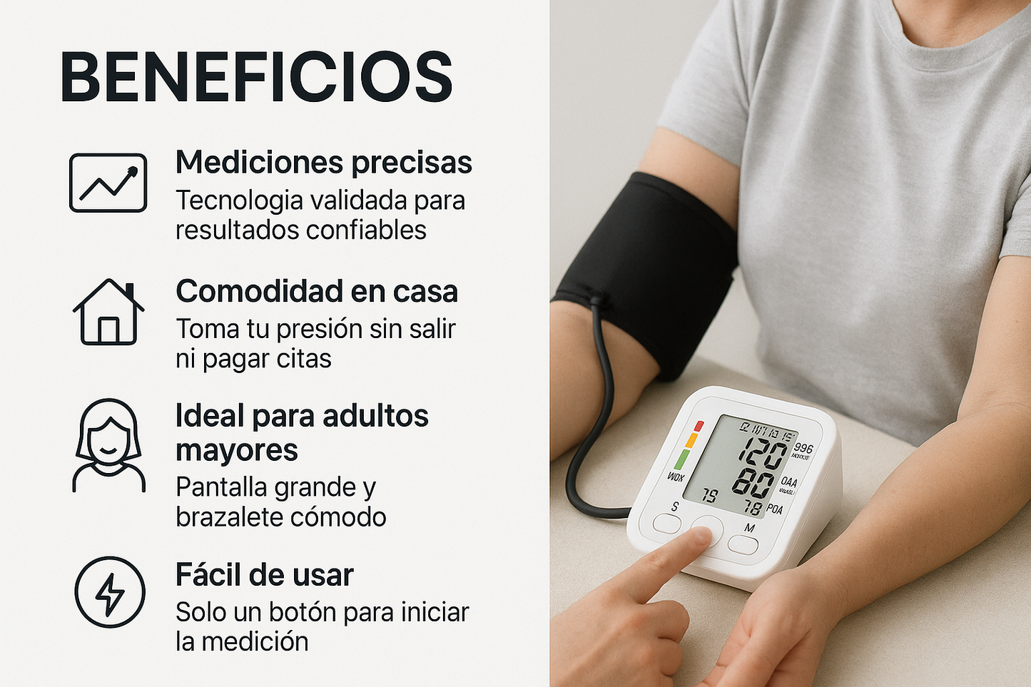 Tensiómetro Digital de Brazo
