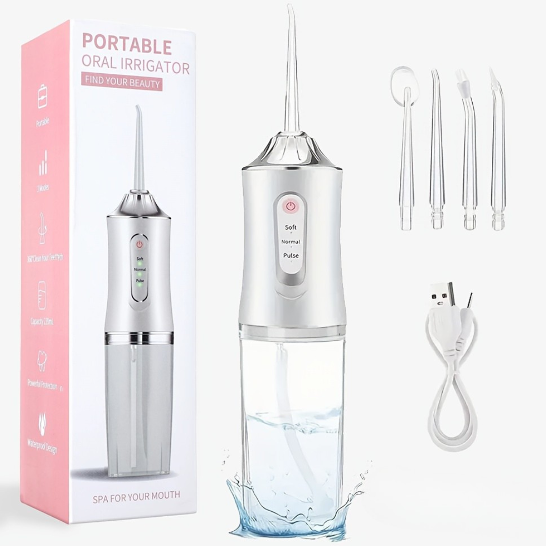 Irrigador Bucal Portátil 4 en 1: La Revolución en tu Higiene Oral