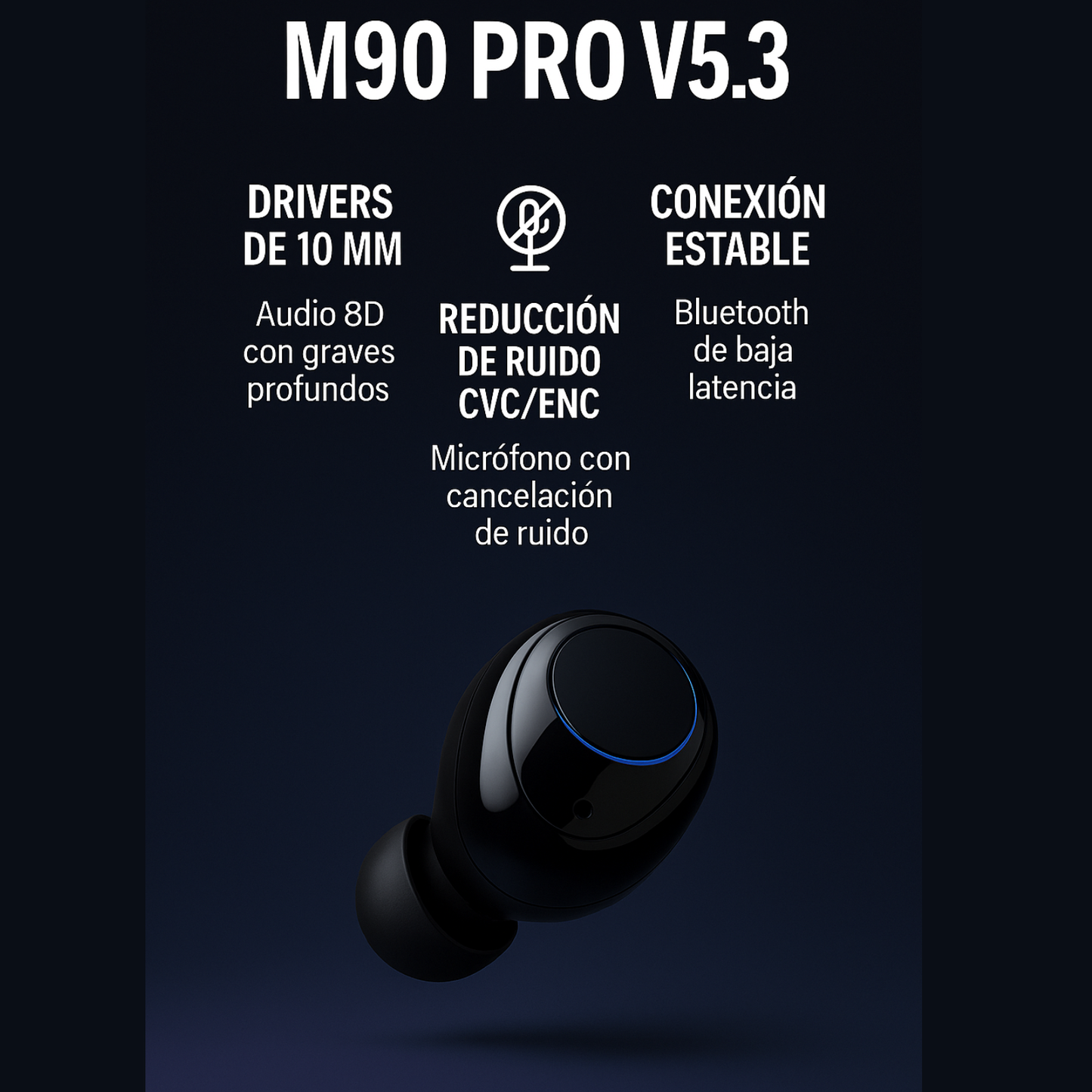 Audifonos bluetooth M90 Pro