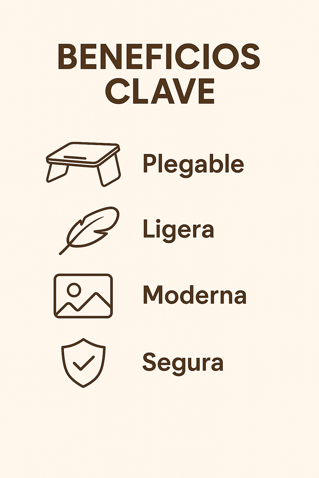 Mesita Plegable portatil