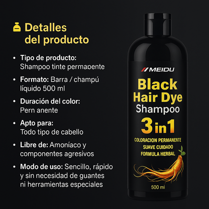 Champú tinte permanente