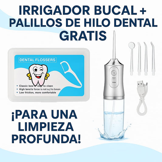 Irrigador Bucal Portátil 4 en 1: La Revolución en tu Higiene Oral