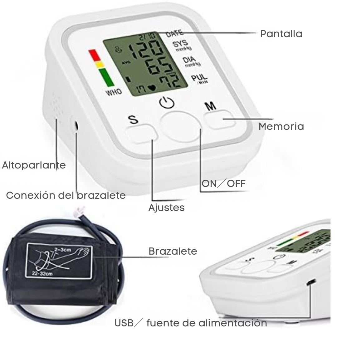 Tensiómetro Digital de Brazo