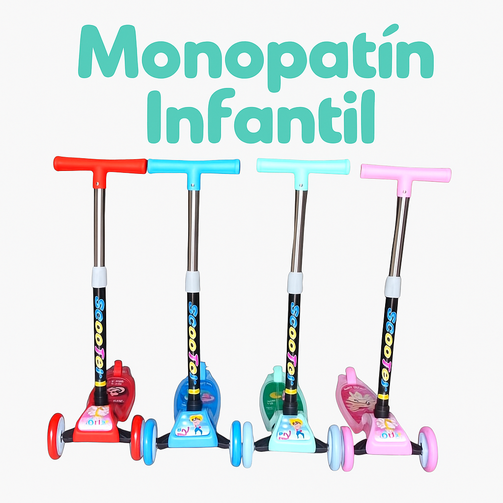Monopatín Infantil Plegable 3 Ruedas