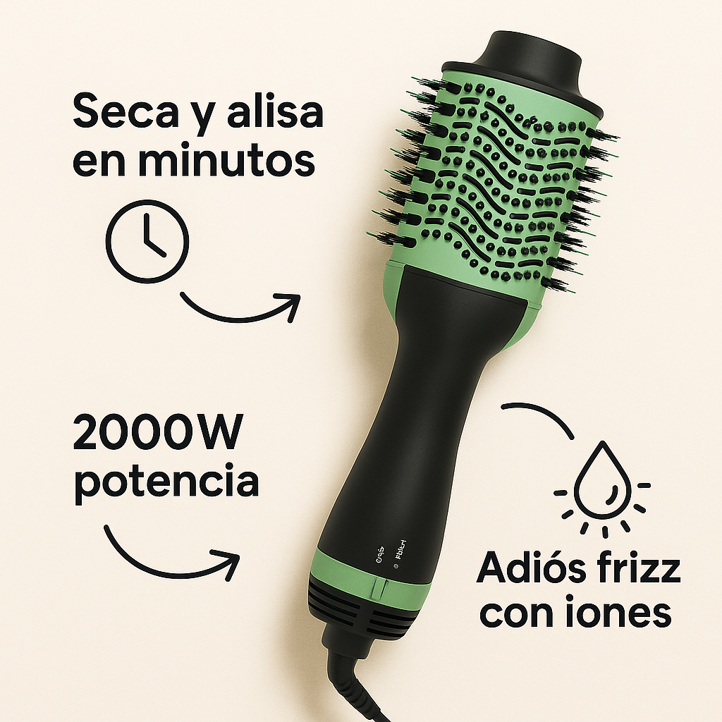 Cepillo secador Avocado 3 en 1