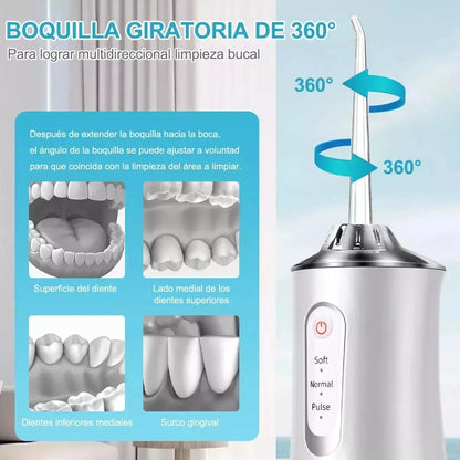 Irrigador Bucal Portátil 4 en 1: La Revolución en tu Higiene Oral