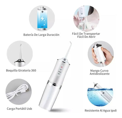 Irrigador Bucal Portátil 4 en 1: La Revolución en tu Higiene Oral