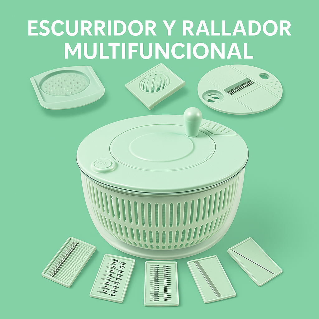 Escurridor y rallador multifuncional