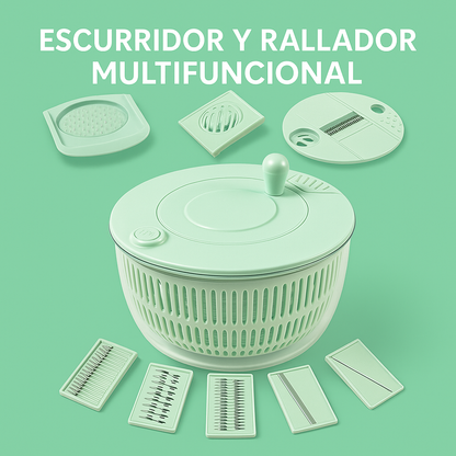 Escurridor y rallador multifuncional
