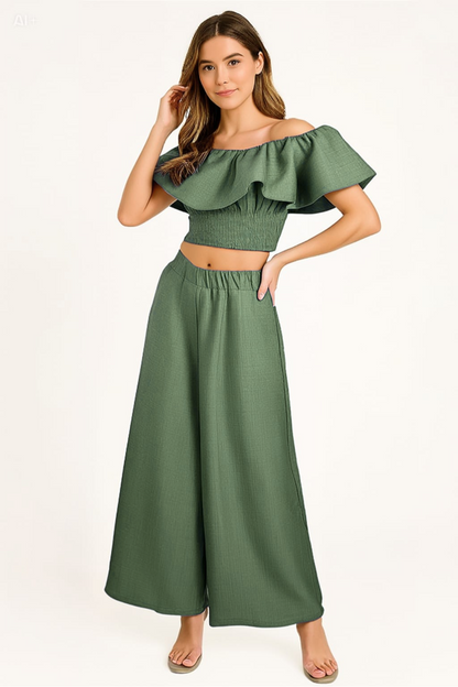 Conjunto Doble Pieza Femenino – Elegancia y Comodidad