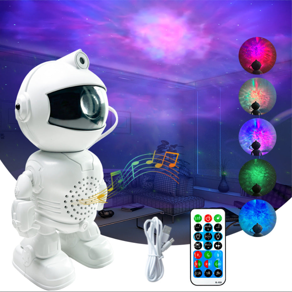 Proyector Astronauta Galáctico con Bluetooth.