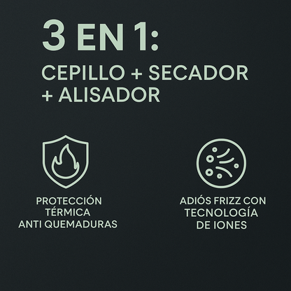 Cepillo secador Avocado 3 en 1