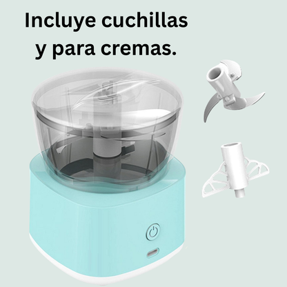 Mini triturador de alimentos- recargable.