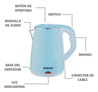 Hervidor eléctrico 2.3 Litros