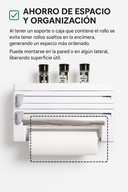 Organizador de pared para cocina 4 en 1