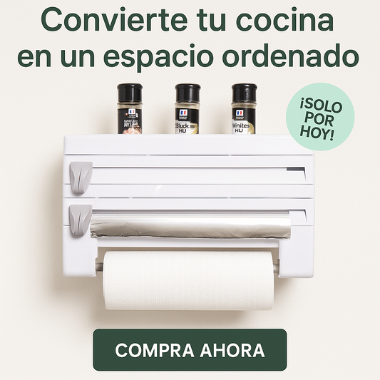 Organizador de pared para cocina 4 en 1