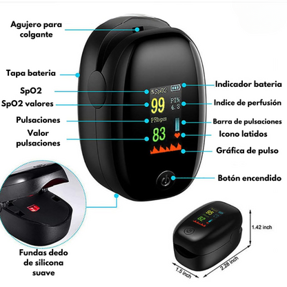 Oxímetro Digital de Pulso - Precisión y Comodidad al Alcance de tu Dedo