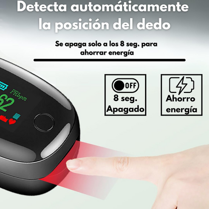 Oxímetro Digital de Pulso - Precisión y Comodidad al Alcance de tu Dedo