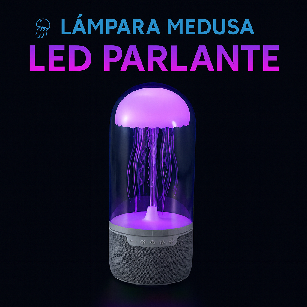 Lámpara Medusa LED con Altavoz Bluetooth
