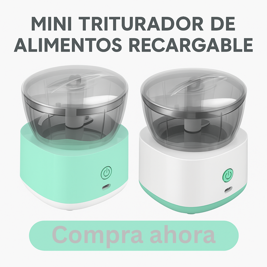 Mini triturador de alimentos- recargable.