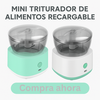 Mini triturador de alimentos- recargable.