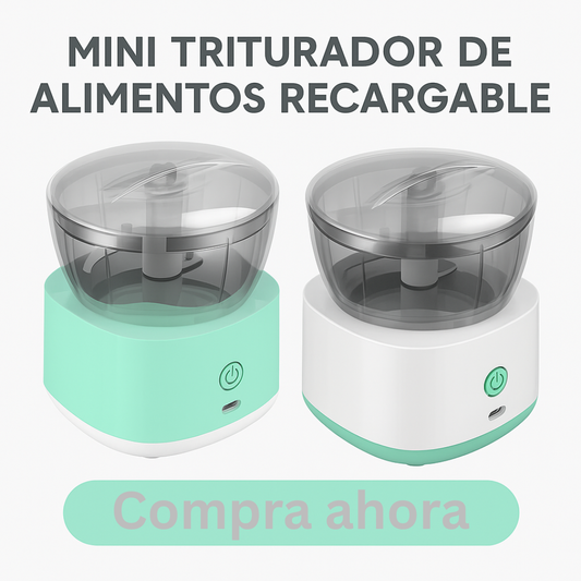 Mini triturador de alimentos- recargable.