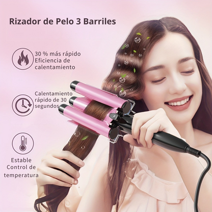 Rizador de Pelo de 3 Barriles