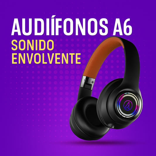 Audífonos bluetooth A6 Sonido HD+ Paga al Recibir