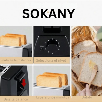 Tostadora eléctrica Sokany